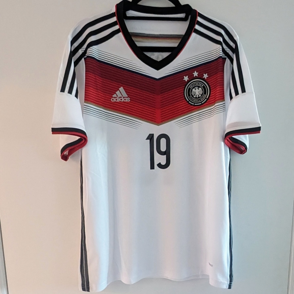Germany Mario Gotze Retro Jersey 2014 #19